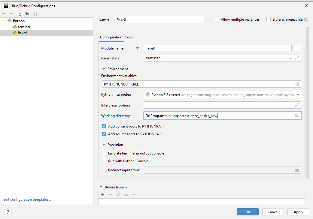 Flake8 Config Seminar
